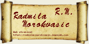 Radmila Morokvašić vizit kartica